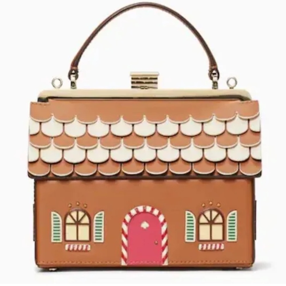 MAKE AN OFFER NWT Kate Spade Gingerbread House Crossbody Satchel Limited Edition